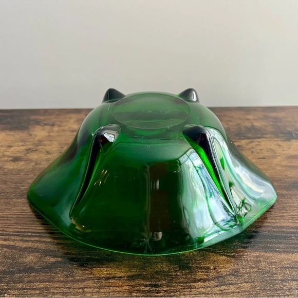 Anchor Hocking | MCM Emerald  Green Glass Candy Dish - Picture 7 of 9